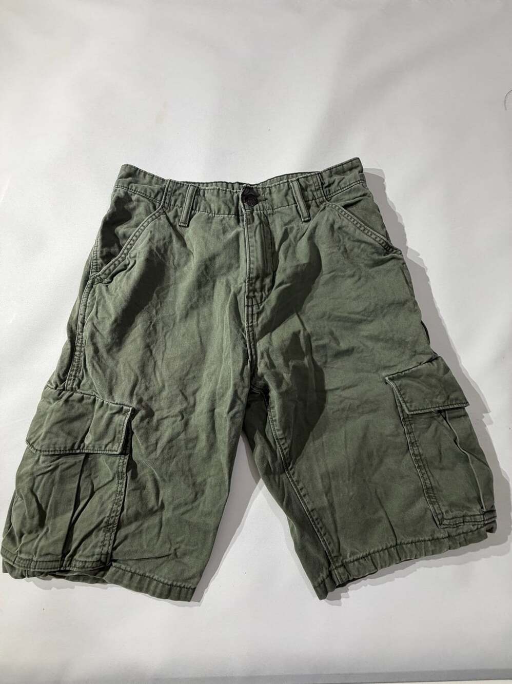 Levis Olive Green Utility Cargo Shorts Mens Size W29
